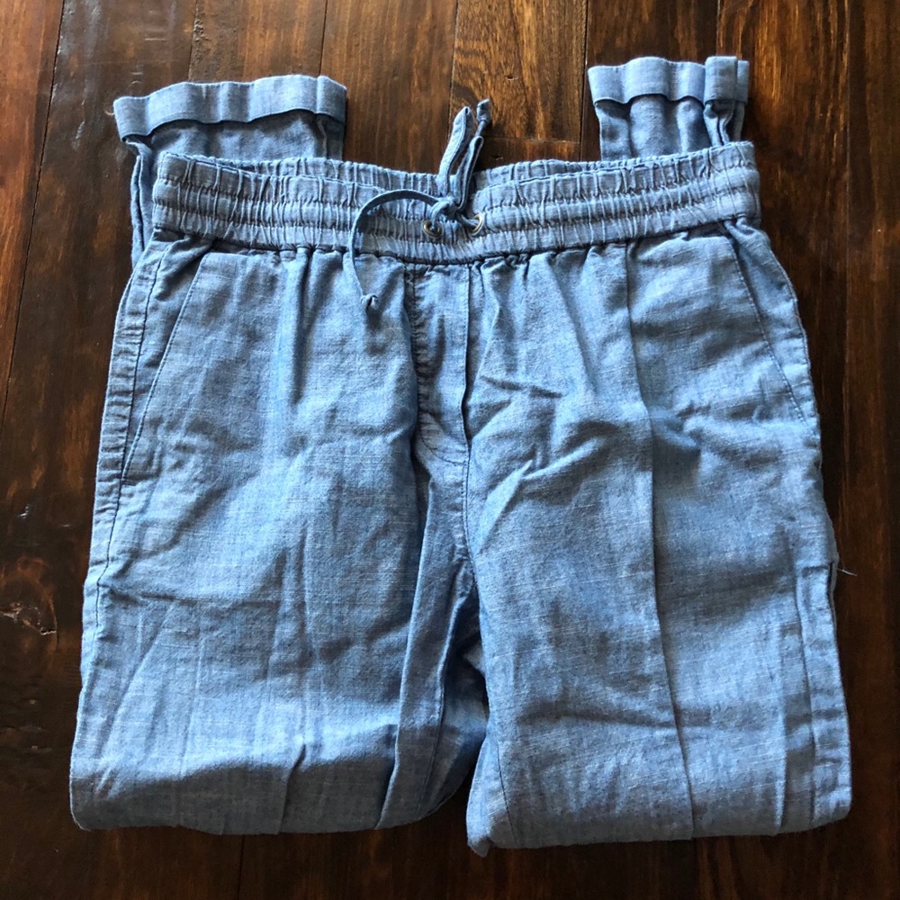 J. Crew Factory linen crop pants